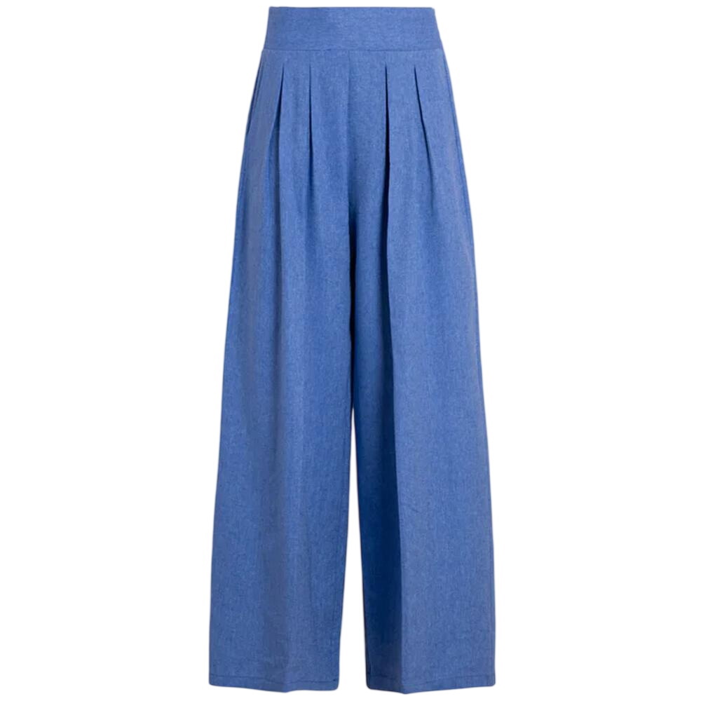 Vilagallo Herringbone Pleated Trouser